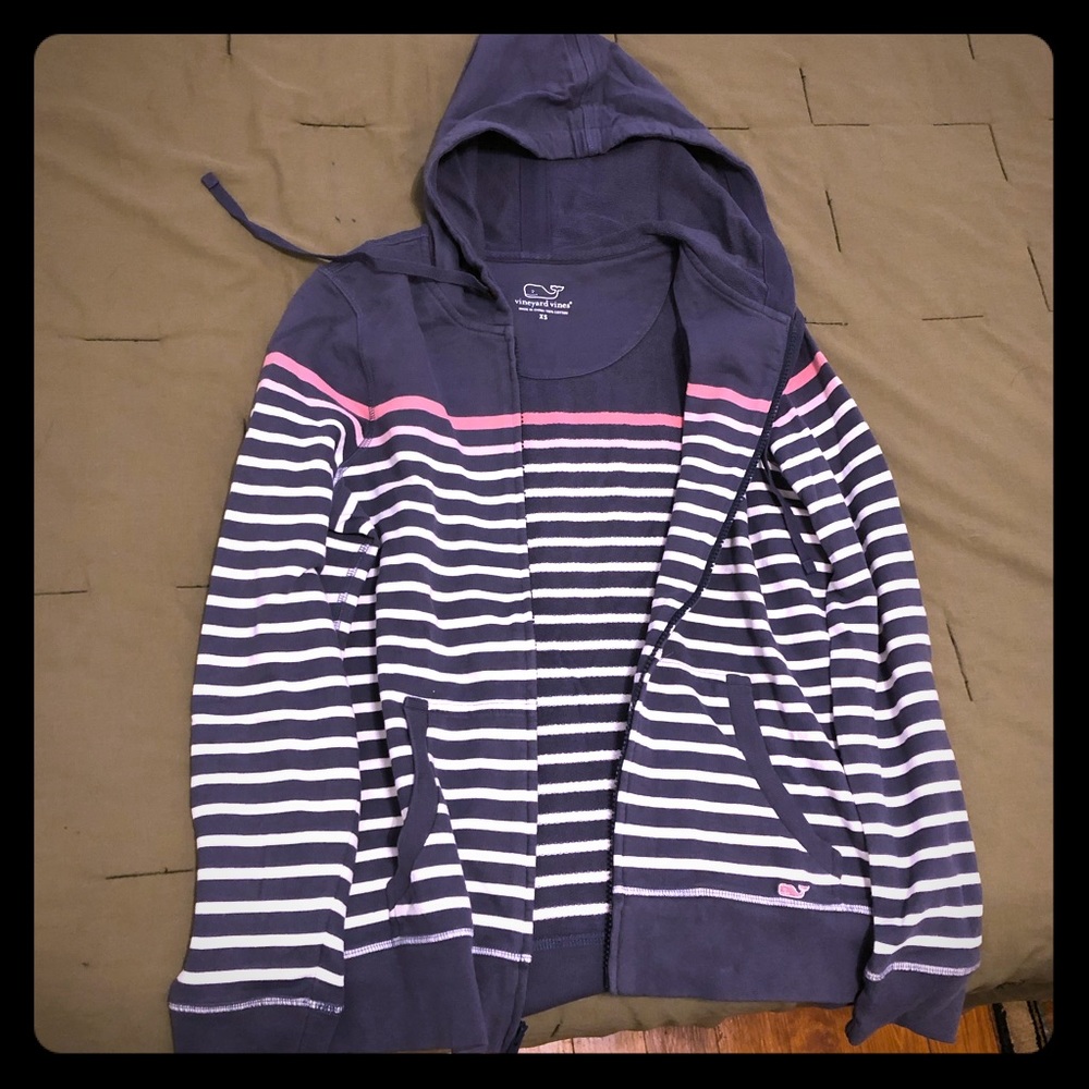 Vineyard Vines Hooded Zip Up Sweatshirt (Rare!)